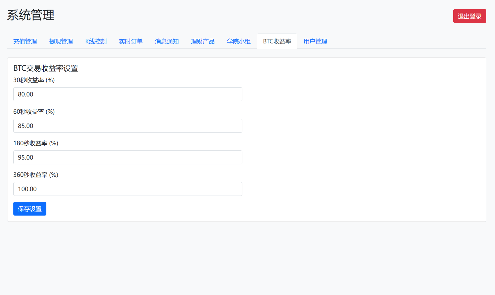 BitTong虚拟货币微交易系统源码 | 支持现货杠杆交易+K线控制+用户输赢管理+代理体系